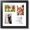 ArtToFrames Collage Photo Picture Frame with 4 - 4x6 inch Openings, Framed in Black with Over 62 Mat Color Options and Regular Glass (CSM-3926-178)